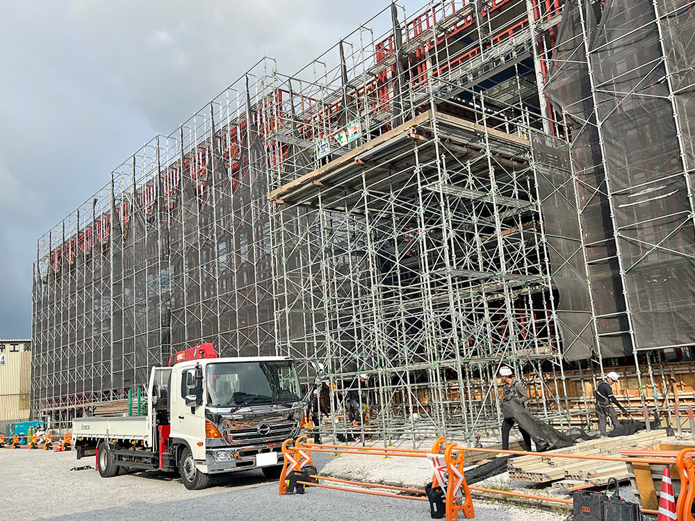 くさび緊結式足場画像